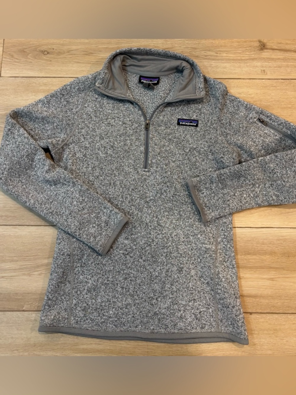 Patagonia Better Sweater Heather Gray 1/4 Zip Fleece XS